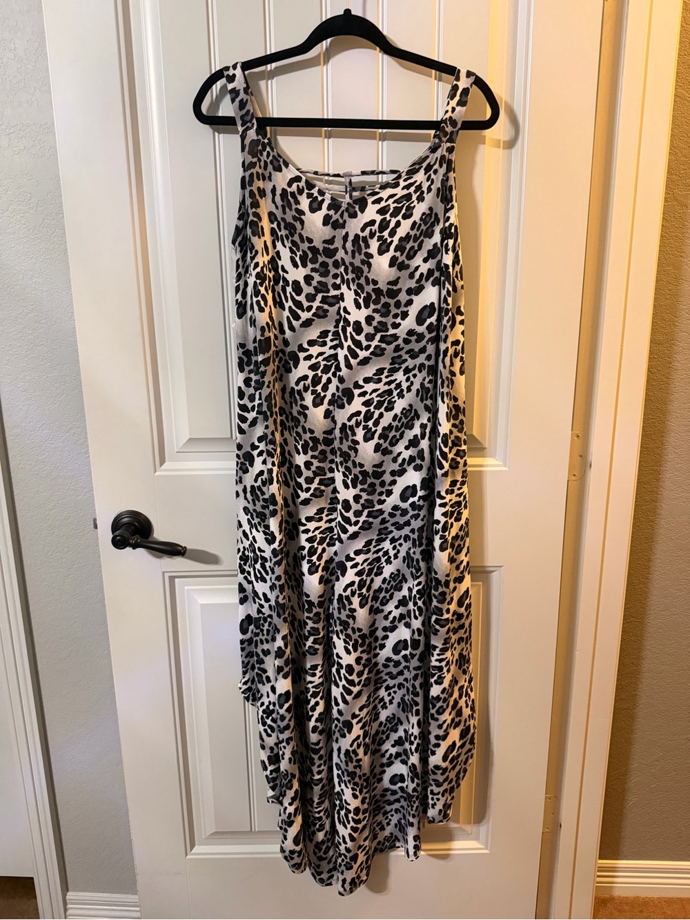 Black and White Leopard Print Romper